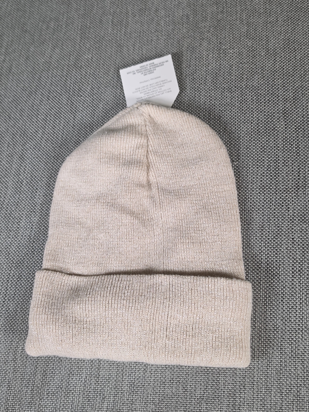 Kids Knit Beanie Hat - Light Pink